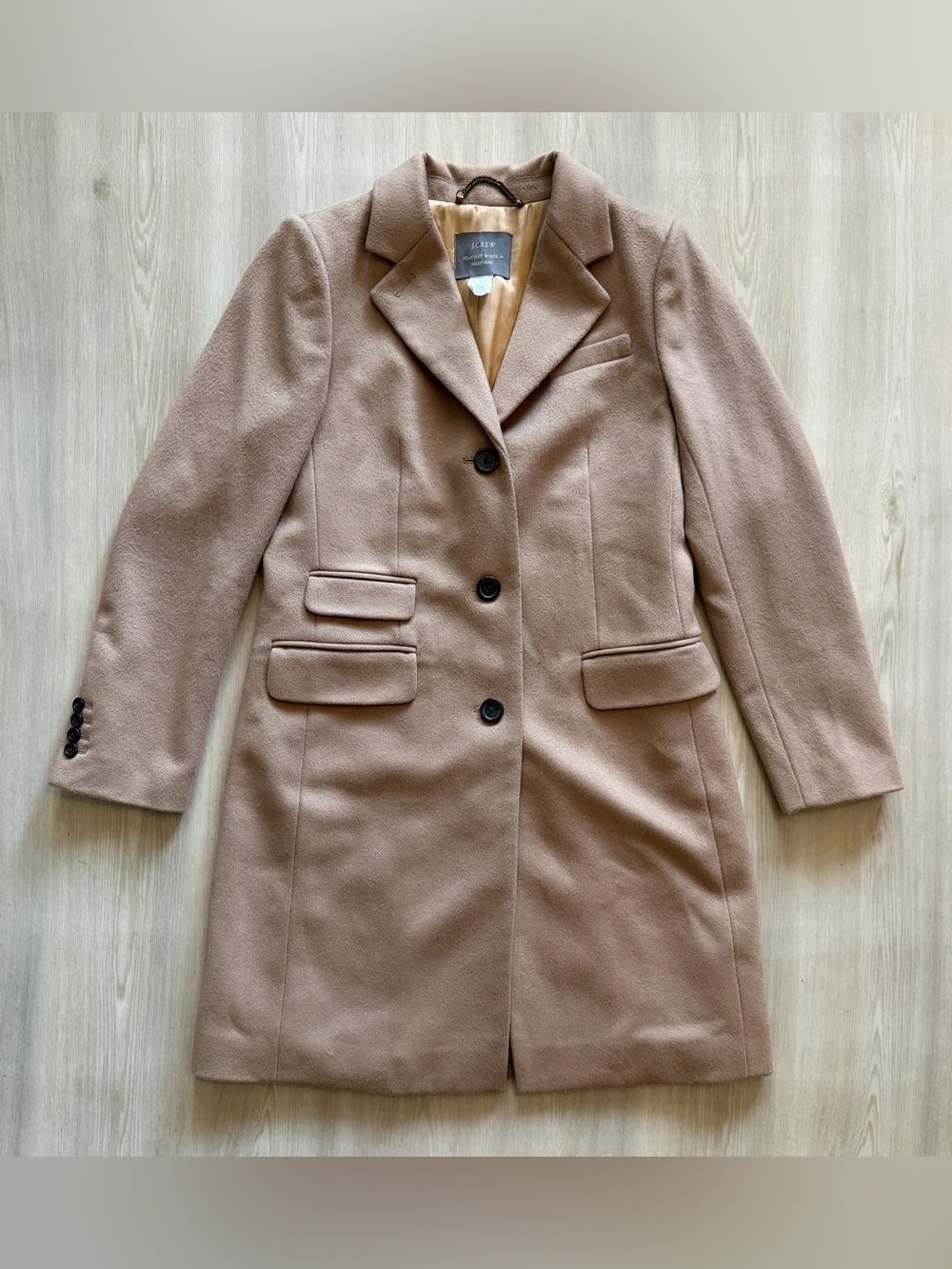J.Crew Peacoat Wool By Nello Gori Cloth Wool Coat Sz 4
